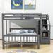 Duky Twin Over Full L-Shaped Bunk Beds by Harriet Bee in Gray | 61.4 H x 78.4 W x 97.2 D in | Wayfair 5AA9409E95BF4A0BA5006D12AFA68539