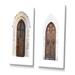 Latitude Run® The Entrance Wooden Door Of Old Italian House I - Vintage Art Set Of 2 Pieces Canvas in Brown | 20 H x 24 W x 1 D in | Wayfair