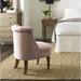 Slipper Chair - ClickDecor Finch 23" Wide Elmhurst Tufted Slipper Chair Linen in Pink | 30.7 H x 23 W x 26.3 D in | Wayfair UPH10068B