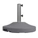 US Weight 80 Pound Free Standing Umbrella Base Plastic/Resin in Gray | 14.375 H x 20.5 W x 20.5 D in | Wayfair FUB80G
