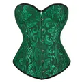 Bustier Sexy en Satin Jacquard pour femmes Corset à motif Floral surbuste Vintage exotique