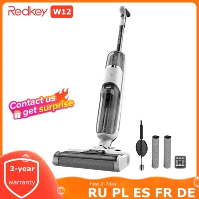SDRU40（240-40$） Redkey –aspirateur balai sans fil W12 lave-sol intelligent tout-en-un
