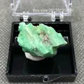 Minéral émeraude vert 100% naturel cristaux de quartz révocation de cristal de qualité 215 boîte