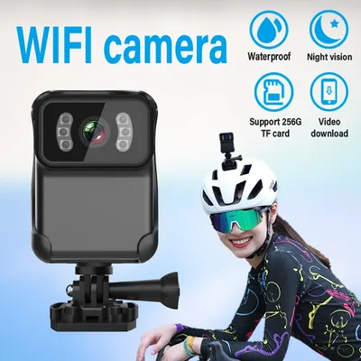 Mini caméra sans fil WiFi Hotspot caméra de sport enregistreur vidéo extérieur HD 1080P prend en