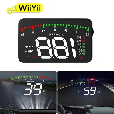WIIYII – affichage tête haute pour voiture HUD A900 OBD2 II système d'avertissement de survitesse