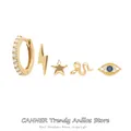 Canner – boucles d'oreilles en argent Sterling 925 pour femmes style bohème bijoux géométriques en