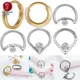 Piercing en Titane pour Femme Boucles d'Oreilles Septum Tragus Daith Helix Cartilage Tunnel de