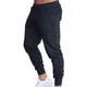 Pantalon de survêtement droit à rayures pour hommes pantalon d'entraînement de fitness survêtement