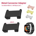 Connecteur de bracelet en acier inoxydable pour Redmi Watch 2 adaptateur en métal Mi Watch Lite 2