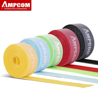 AMPCOM bande de fixation à crochet et boucle bandes de ruban organisateur de câble en Nylon gestion