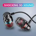 Écouteurs filaires 3.5mm oreillettes avec micro casque de jeu stéréo pour téléphone Samsung