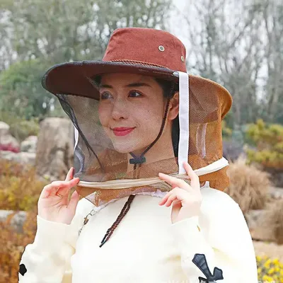 Chapeau de Cowboy pour apiculteur casquette de protection pour apiculteur filet anti-insectes