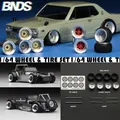Moyeux de roue en métal BNDS 1/64 pneus en caoutchouc jantes design en alliage pièces modifiées
