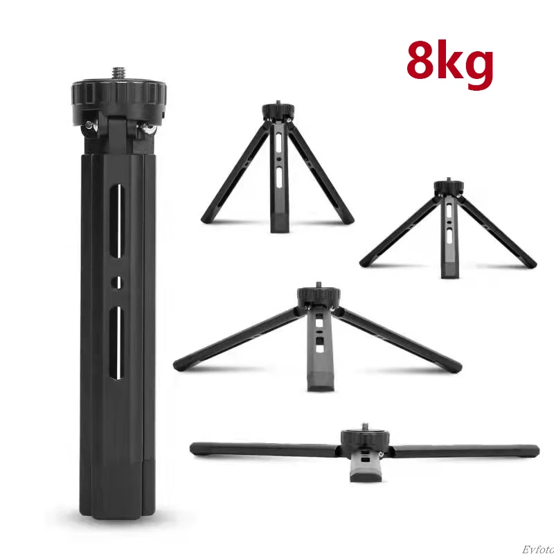 Mini trépied pour appareil photo Trépied en aluminium pour appareil photo Mini trépied de bureau en métal pour appareil photo DSLR ILDC caméscope projecteur