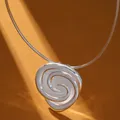 SA SILVERAGE-Tour de cou rose en argent regardé 925 pour femme fleur pendentif en argent 925