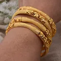 Bracelets de documents en or 24 carats pour femmes fête de mariage africaine et française bijoux