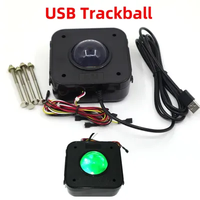 Souris de jeu d'arcade Trackball vis de connecteur USB de 4.5cm
