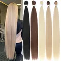 Extensions Capillaires Synthétiques très Longues Cheveux Longs Yaki Effet Naturel Tissage Complet