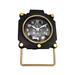 Altimeter Dual Table Clock - 6.5" - Black and Gold