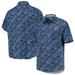 Men's Tommy Bahama Navy Detroit Tigers Jungle Shade Silk Camp Button-Up Shirt