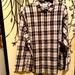 J. Crew Other | J.Crew Women Relaxed Plaid Shirt Black&White Shirt Tunic Blouse | Color: Black/White | Size: 22 Relaxed