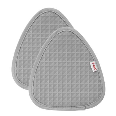 Waffle Silicone Pot Holders, Set Of 2 Pot Holder by T-fal in Gray