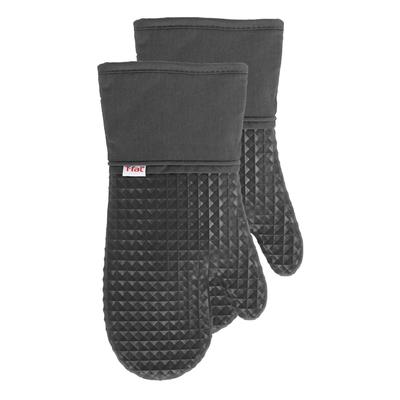 Waffle Silicone Oven Mitts, Set Of 2 Oven Mitt by RITZ in Charcoal