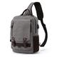 Leaper Retro Messenger Bag Canvas Shoulder Backpack Travel Rucksack Sling Bag (X-Large, Gray XL)