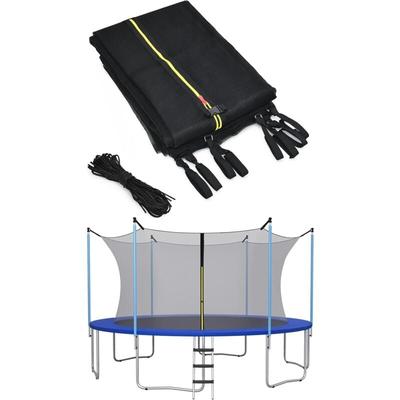 Costway - 366cm Trampolin Sicherheitsnetz für Gartentrampoline, Ersatznetz innenliegend mit Image