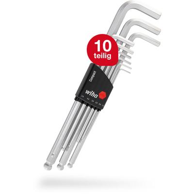 Wiha - Innensechskant Schlüssel Satz 9-tlg (01418) i Stiftschlüssel Set mit Kugelkopf für Winkel Image