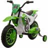 Moto Elettrica per Bambini 12V Motocross Verde