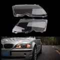 Couvercle de protection en plastique pour phare avant de véhicule 2 pièces pour BMW E46 4 DR