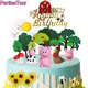 Décoration de gâteau Animal de ferme mouton vache joyeux anniversaire garniture de gâteau cochon