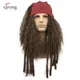 Perruque de Pirate perruque de Cosplay Jack Sparrow Captain perruques et accessoires complets