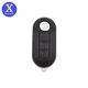 Xinyuexin-Coque de clé à distance de voiture Fiat 500 KrasnoPunto Bravo Stilo Ducato IV35%