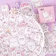 Autocollants lapin mignon étiquette scrapbooking décoration quotidienne Kawaii licence papeterie