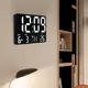 Horloge murale numérique LED avec télécommande affichage électronique de la température de la date