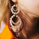 Boucles d'Oreilles en Imitation de Perles Faites à la Main Bijoux en Acrylique Nouveau Design