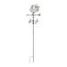 61 Inch High Rooster Weather Vane Metal Wind Spinner Garden Stake - 61 X 16 X 12.75 inches