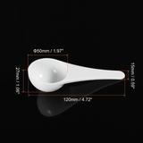 Micro Spoons 15 Gram Measuring Scoop Round Bottom Mini Spoon 15Pcs - White