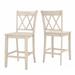 Elena Antique Grey Extendable Counter Height Dining Set - Double X Back by iNSPIRE Q Classic