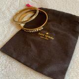 Kate Spade Jewelry | 2 Kate Spade Gold Delightful & Rhinestone Bracelets W/ Dust Bag | Color: Gold | Size: Os