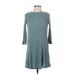 Charlotte Russe Casual Dress - Mini: Green Print Dresses - Women's Size Small