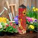 Studio M Count Your Blossoms Art Pole Outdoor Decorative Garden Art Resin/Plastic, Size 20.0 H x 4.0 W x 4.0 D in | Wayfair PL20008