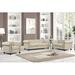 USLivings Audwin 3 Piece Living Room Set Linen in Brown | 29 H x 84 W x 34 D in | Wayfair Living Room Sets US2702-3PC