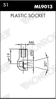 MONROE Gasfeder, Koffer-/Laderaum 1.400N für MERCEDES-BENZ 19808064 ML5674 Image