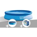 Kit piscine autoportée Intex Easy Set 3,05 x 0,61 m (avec filtration) + Bâche de protection + Bâche