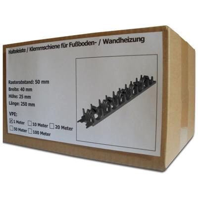 Halteleiste / Klemmschiene für Fußbodenheizung und Wandheizung, Länge 1 m - Sanpro Image