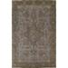 Vintage Over-dyed Grey Tabriz Persian Wool Area Rug Handmade Carpet - 7'11" x 11'0"