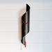 27" Black and Red Pendulum Wall Clock